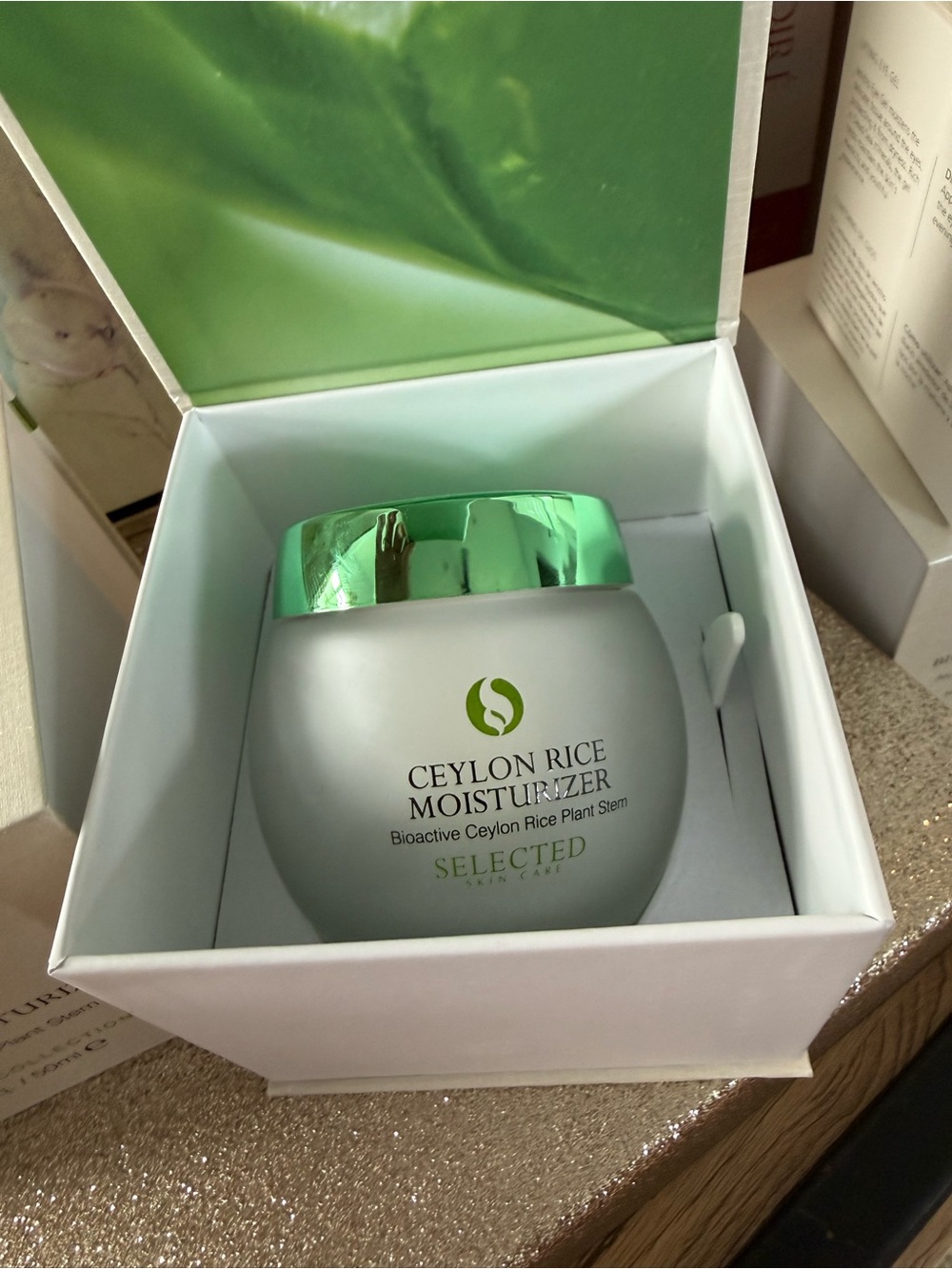 NIB 1.69oz Selected Skincare Ceylon Rice Moisturizer